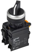 Переключатель 2 полож. 1НО+1НЗ черн. MASTER IEK MI-SW60-11X2-3-24-2-K02 - УПС инжиниринг