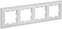 Рамка 4-м BRITE РУ-4-БрАБ арктич. бел./бел. IEK BR-M42-12-K91 - УПС инжиниринг