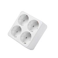 Разветвитель 4-м квадрат с заземл. 16А 3500Вт 250В бел. DОМТОК 2661 - УПС инжиниринг
