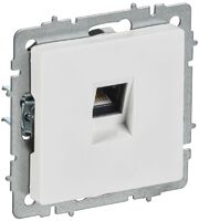 Розетка компьютерная СП BRITE РК10-БрАБ RJ45 кат.5E механизм арктич. бел. IEK BR-K10-1-K91 - УПС инжиниринг