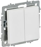 Выключатель проходной 2-кл. СП BRITE ВС10-2-6-БрАБ 10А механизм арктич. бел. IEK BR-V22-0-10-K91 - УПС инжиниринг