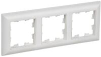 Рамка 3-м BRITE РУ-3-БрАБ арктич. бел./бел. IEK BR-M32-12-K91 - УПС инжиниринг