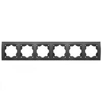 Рамка 6-м Бриллиант горизонт. графит Universal 1030-Gr - УПС инжиниринг