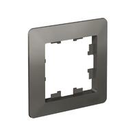 Рамка 1-м AtlasDesign Air сталь/дым. черн. SE ATN220901 - УПС инжиниринг