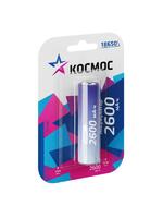 Аккумулятор 18650 Li-ion 2600мА.ч без защиты (блист.1шт) КОСМОС KOC18650Li-ion26UBL1 - УПС инжиниринг