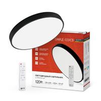 Светильник светодиодный SCANDY SIMPLE-120RCB 120Вт 3000-6500К 9600лм 230В 500х50мм с пультом ДУ черн. IN HOME 4690612047126 - УПС инжиниринг