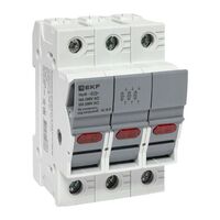 Предохранитель-разъединитель DF 10х38 3п (тип ПВЦ) EKF df103-e - УПС инжиниринг