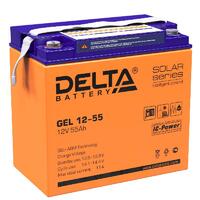 Аккумулятор GEL 12В 55А.ч GEL 12-55 Delta 4614010140013 - УПС инжиниринг