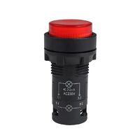 Кнопка с подсветкой OptiSignal Compact D22 С7-PL-M410 красн. 1НО 230В AC XB7NW34M1 КЭАЗ 362101 - УПС инжиниринг