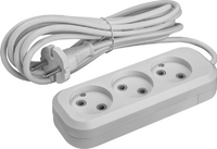 Удлинитель 3х2м без заземл. 10А IP20 90 507 OPE-S-03-200-X-2x1 бел. ОНЛАЙТ 90507 - УПС инжиниринг