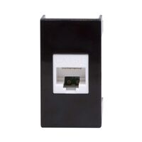 Розетка компьютерная 1-м 1мод. Viva RJ45 кат.5E черн. DKC 45238 - УПС инжиниринг