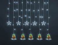 Гирлянда светодиодная "Бахрома" "Звезды и елки" 95 028 NGF-D037-05 3х0.6м CW IP20 Navigator 95028 - УПС инжиниринг