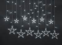 Гирлянда светодиодная "Бахрома" "Звезды" 93 680 NGF-D025-03 2.5х1м 138LED CW IP20 TR Navigator 93680 - УПС инжиниринг