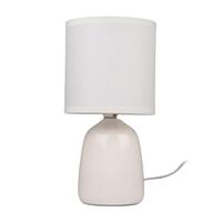 Светильник настольный JH2-02-wh E14 IP20 130х130х255мм керамика; ткань; PVC-пластик бел. JazzWay 5062313 - УПС инжиниринг