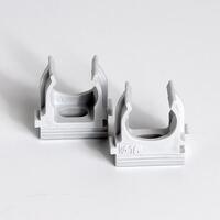 Держатель для труб (клипса) d16мм сер. (уп.100шт) TOKOV ELECTRIC TKE-LC-16-C06/100 - УПС инжиниринг