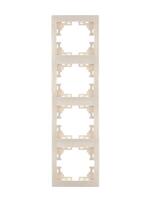 Рамка 4-м Mira вертикал. крем. LEZARD 701-0300-154 - УПС инжиниринг