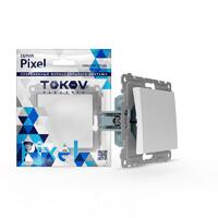 Переключатель 1-кл. СП Pixel IP44 механизм бел. TOKOV ELECTRIC TKE-PX-P1-C01-IP44 - УПС инжиниринг