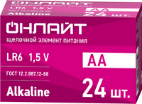 Элемент питания алкалиновый 90 635 OBT-ALK-LR6-BOX24 (бокс 24шт) ОНЛАЙТ 90635 - УПС инжиниринг