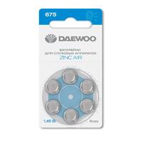 Элемент питания воздушно-цинковый ZA675/PR44 1.45В BL-6 (блист.6шт) для слуховых аппаратов DAEWOO 5060456 - УПС инжиниринг