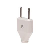 Вилка прямая 6А плоская без заземл. бел. Rexant 11-8946 - УПС инжиниринг