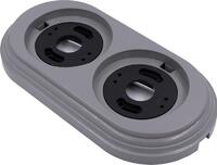 Рамка 2-м пластик титан Bironi BF1-620-26 - УПС инжиниринг