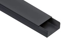 Кабель-канал 80х40 L2000 пластик ЭЛЕКОР черн. IEK EL-KK10-080-040-1-K02 - УПС инжиниринг