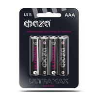 Элемент питания алкалиновый AAA/LR03 1.5В ULTRAMAX LR03UM-B4 BL-4 (уп.4шт) ФАZА 5043084 - УПС инжиниринг