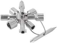 Ключ универсальный для электрошкафов 10-в-1 двусторонняя CrV бита РН2/SL7 FIT 60110 - УПС инжиниринг