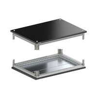 Крыша и основание RAL9005 с направляющими для корпусов CQE N ШхГ 600х400мм DKC R5NKTB64 - УПС инжиниринг