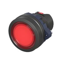 Головка кнопки плоская прозрачная без фиксации красн. DKC M22P-FMLRP - УПС инжиниринг