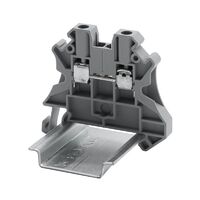 Клемма проходная винтовой зажим; 2 точки подключения; 4кв.мм сер. DKC TUR-4R - УПС инжиниринг