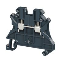 Клемма проходная винтовой зажим 2 точки подключения 2.5кв.мм черн. DKC TUR-2.5R-BK - УПС инжиниринг