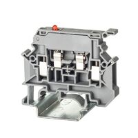 Клемма для предохранителя винтовой зажим 2 точки подключения индикация 250В 4кв.мм сер. DKC TUR-4-HESILED250 - УПС инжиниринг