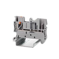 Клемма проходная под вставной штекер зажим push-in 2 точки подключения 2.5кв.мм сер. DKC VPR-2.5-1P - УПС инжиниринг