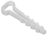 Дюбель-хомут 10х5мм для плоского кабеля нейлон бел. (уп.100шт) GENERICA UDH14-10-05-100-K01-G - УПС инжиниринг