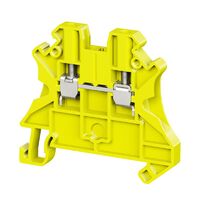 Клемма проходная винтовой зажим 2 точки подключения 2.5кв.мм желт. DKC TUR-2.5R-YE - УПС инжиниринг