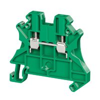 Клемма проходная винтовой зажим 2 точки подключения 2.5кв.мм зел. DKC TUR-2.5R-GN - УПС инжиниринг