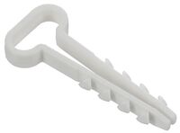 Дюбель-хомут 14х6мм для плоского кабеля нейлон бел. (уп.100шт) GENERICA UDH14-14-06-100-K01-G - УПС инжиниринг