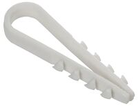 Дюбель-хомут 5х10мм для круглого кабеля нейлон бел. (уп.100шт) GENERICA UDH13-05-10-100-K01-G - УПС инжиниринг