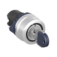 Головка переключателя с ключом на 3 положения с фиксацией стандартная ручка алюм. черн. DKC M22S-KL3A - УПС инжиниринг