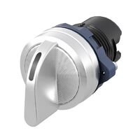 Головка переключателя на 3 положения с возвратом стандартная ручка алюм. черн. DKC M22S-M3A - УПС инжиниринг