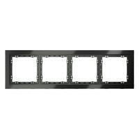 Рамка 4-м S70 стеклян. титан Voltum VLS110406 - УПС инжиниринг