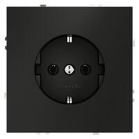 Розетка 1-м СП S70 16А с заземл. механизм черн. матов. Voltum VLS040108 - УПС инжиниринг