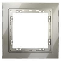 Рамка 1-м S70 стеклян. шелк Voltum VLS110104 - УПС инжиниринг