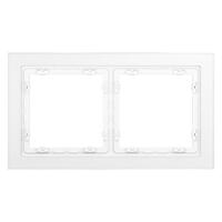 Рамка 2-м S70 стеклян. бел. матов. Voltum VLS110202 - УПС инжиниринг