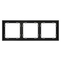 Рамка 3-м S70 пластик. черн. матов. Voltum VLS100308 - УПС инжиниринг