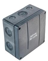 Коробка распределительная 140х140х76мм IP66 в комплекте с клеммным рядом 10х10кв.мм 76А черн. Extherm JB-100-BL - УПС инжиниринг