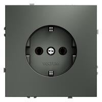 Розетка 1-м СП S70 16А с заземл. механизм титан Voltum VLS040106 - УПС инжиниринг