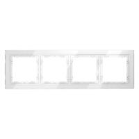 Рамка 4-м S70 стеклян. бел. Voltum VLS110401 - УПС инжиниринг