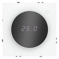 Терморегулятор электронный S70 с индикацией и датчиком для теплого пола механизм бел. матов. Voltum VLS070102 - УПС инжиниринг